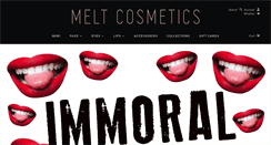 Desktop Screenshot of meltcosmetics.com