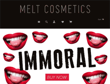 Tablet Screenshot of meltcosmetics.com